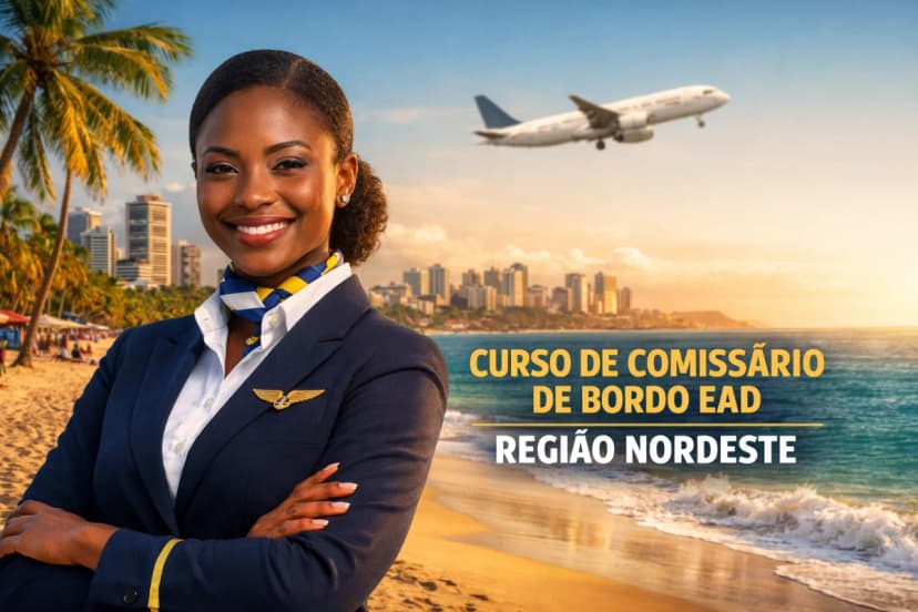 Curso de Comissário de Bordo EAD no Nordeste