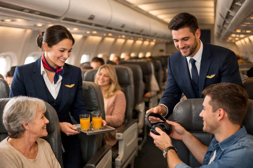 Diferença Entre Aeromoça e Comissário de Bordo