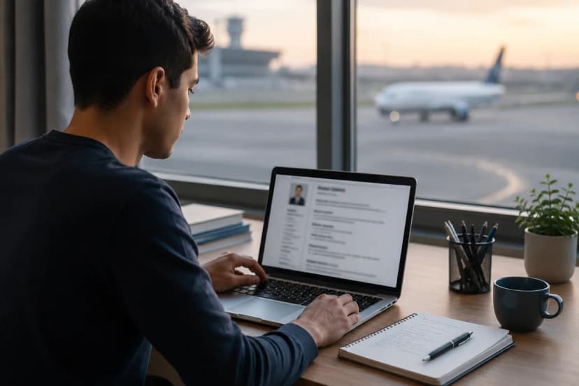 Como criar um currículo competitivo para companhias aéreas mesmo sem experiência?