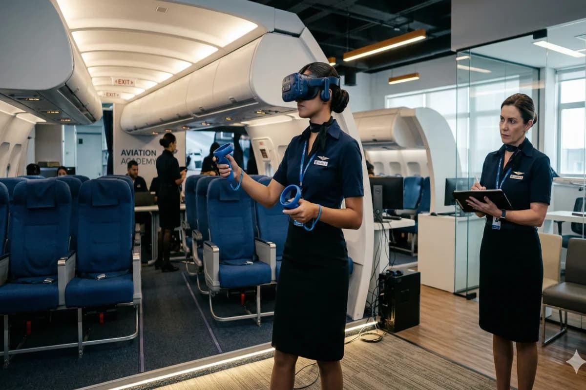 Simulador de Realidade Virtual do CEAB para Comissários