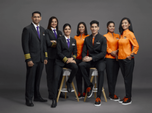 Akasa uniforme dos comissários