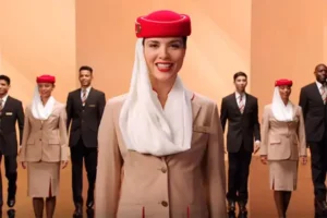 Aeromoça na Emirates