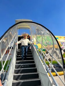 Avião Temático: Chico Bento 18 Maurício de Souza no avião temático